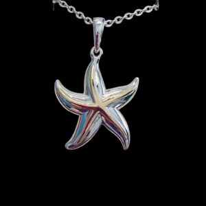 14k Yellow Gold and Sterling Silver Starfish