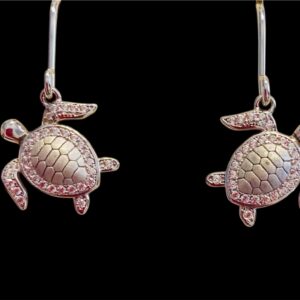 Sterling Silver Turtle Earrings