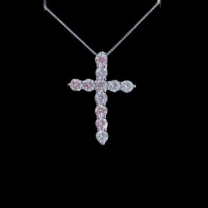 Diamond Cross Pendant .73 TDW