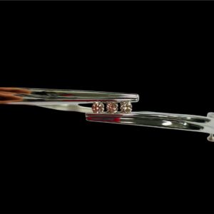 Sterling Silver Diamond Bangle
