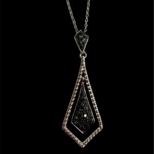 Black Diamond Drop Pendant