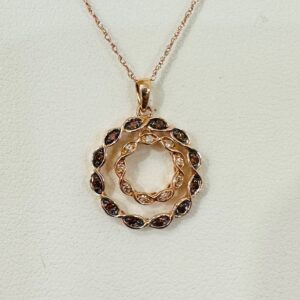 Rose Gold Circle Pendant