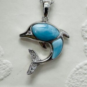 Larimar Dolphin Pendant