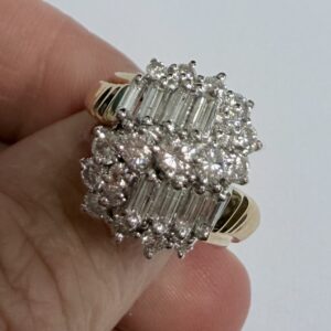 Diamond Cluster Ring
