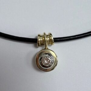 Bezel Set Diamond Pendant
