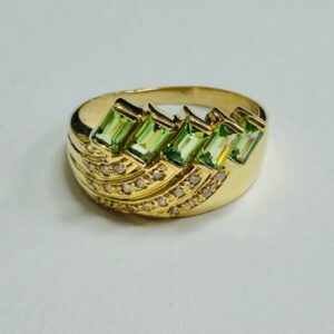 Peridot Spray Ring
